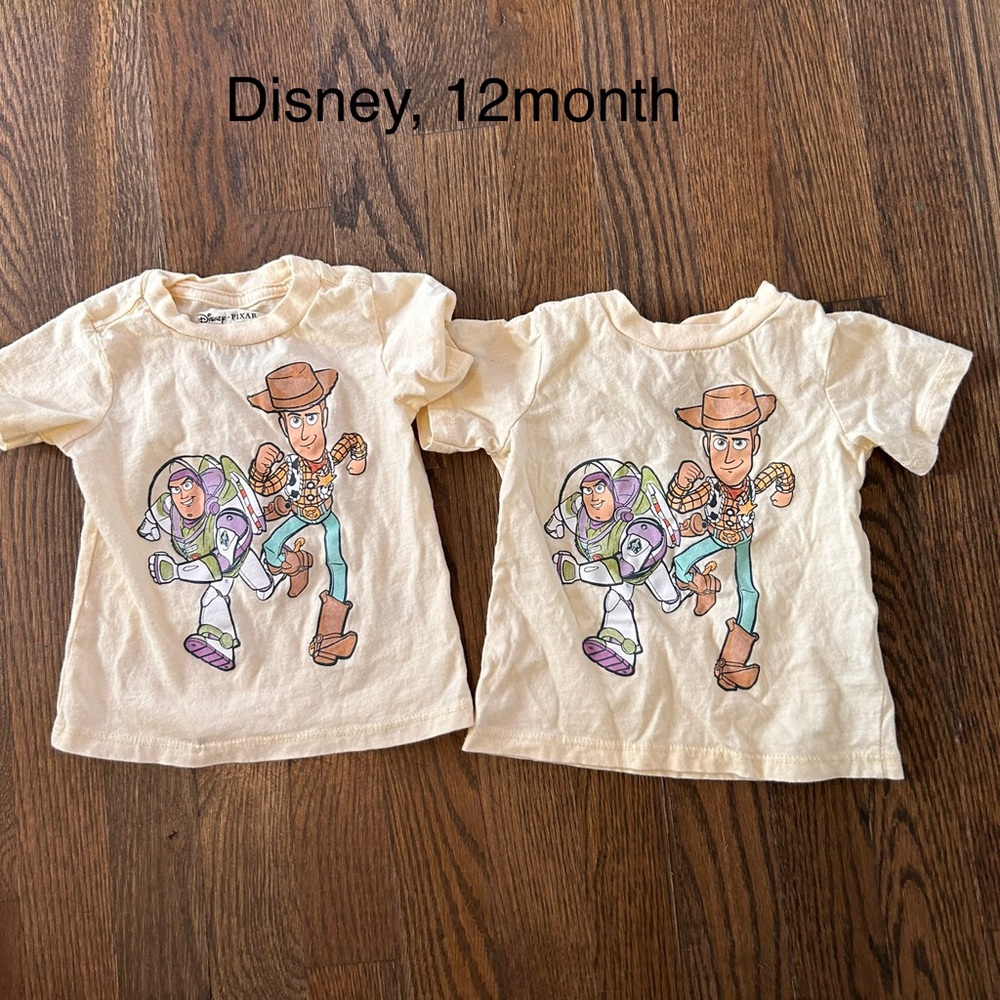 Twin shirts! Toy Story! 12 month
